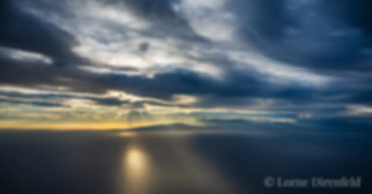 This sight welcomes you on your way from Maui to Kona at sunrise.