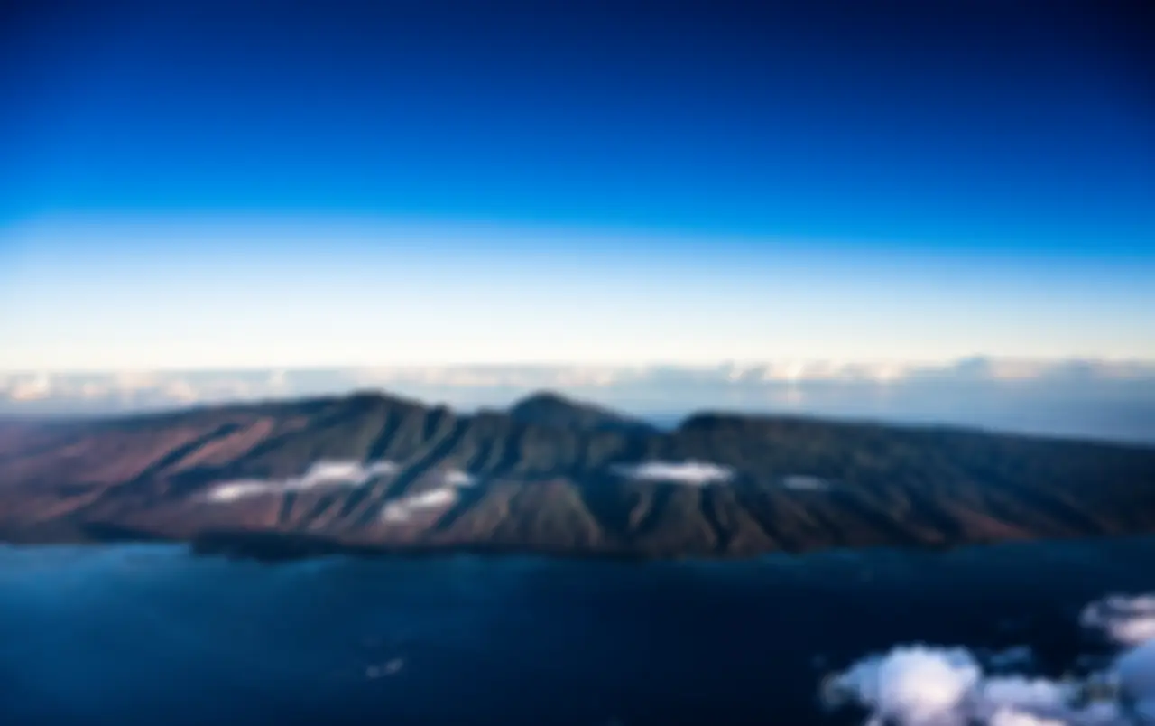 Molokai, south shore, in the morning light . . .