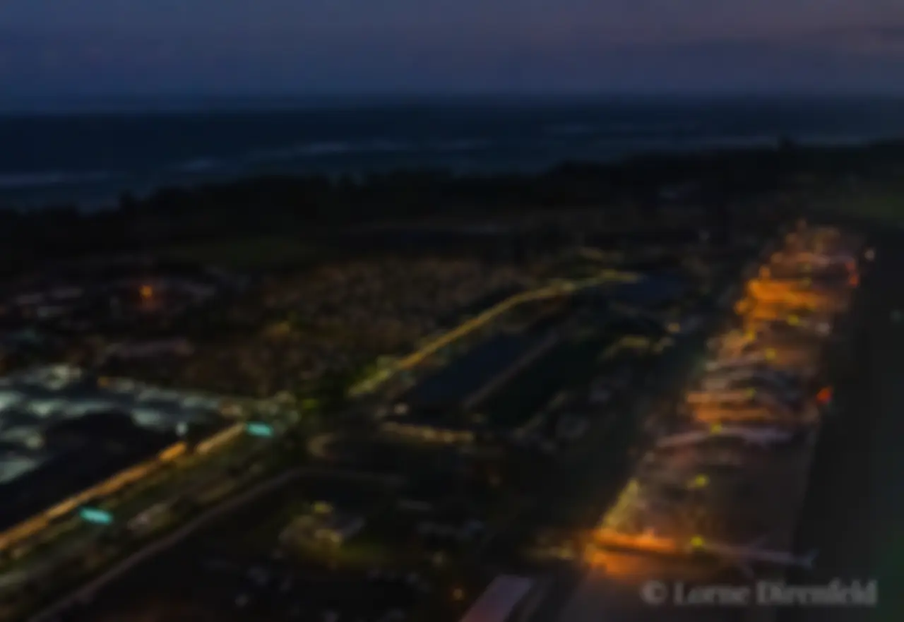 Kahului airport at dawn