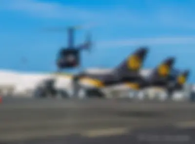 Coming in to land after a Robinson R44 helicopter tour flight of Oahu . . .