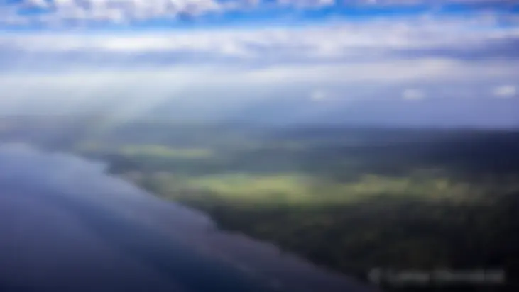The south shore of Molokai in the early morning light . . .