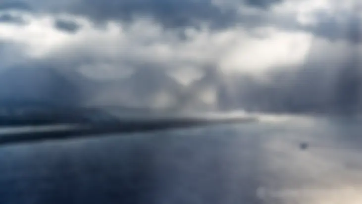 Can you see that guy? We're following a Shorts 360 on approach to Runway 4R in Honolulu on a misty morning . . .