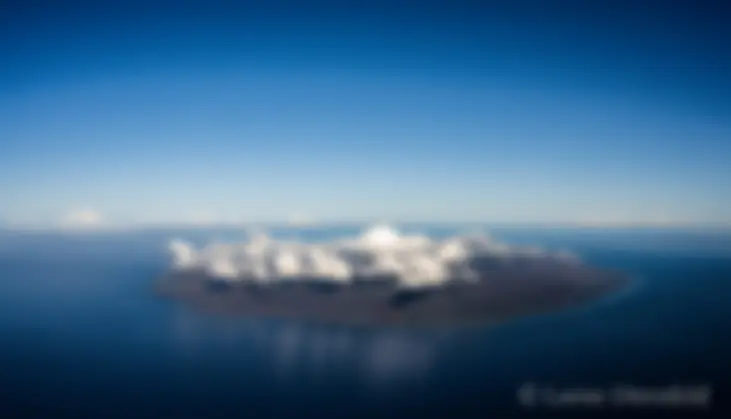 Lanai, viewed looking to the west from about 7000 feet, on a beautiful Hawaiian morning!