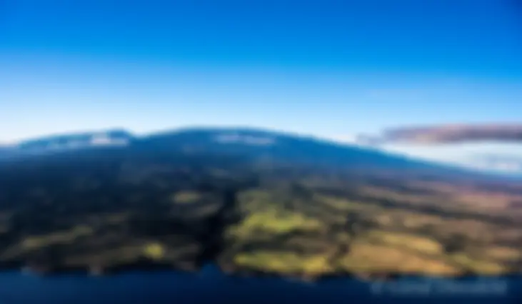 Near Paia, Maliko Gulch, north Maui, Haleakala, morning light . . .