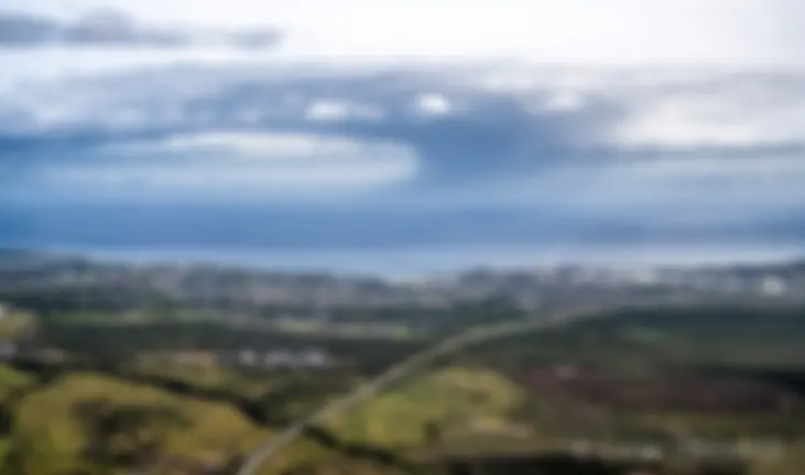 Looking to the north and Kahului harbor on a cloudy morning, Wailuku is off to the left . . .