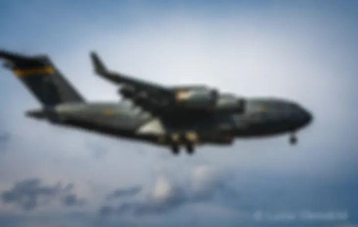 C17 Globemaster III configured for landing
